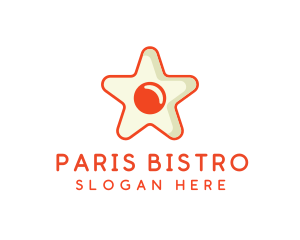 Orange Star Egg logo design