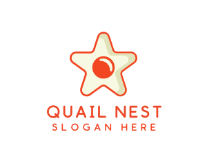 Orange Star Egg logo design