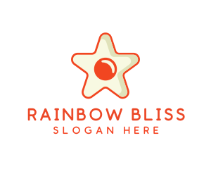 Orange Star Egg logo design