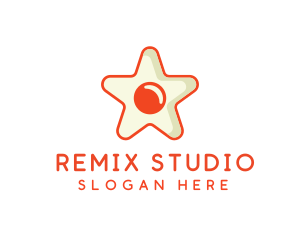 Orange Star Egg logo design