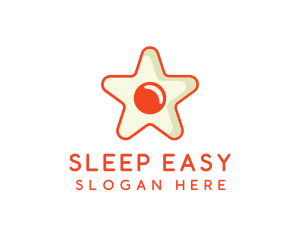 Orange Star Egg logo design