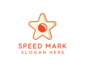 Orange Star Egg logo design