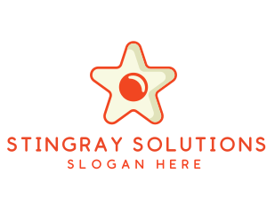 Orange Star Egg logo design