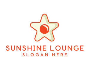 Orange Star Egg logo design