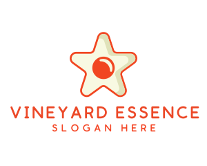 Orange Star Egg logo design