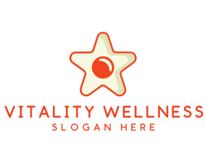 Orange Star Egg logo design