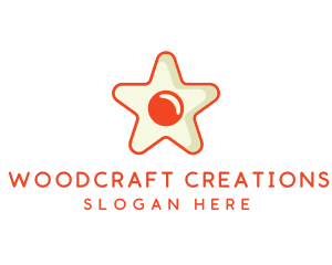 Orange Star Egg logo design