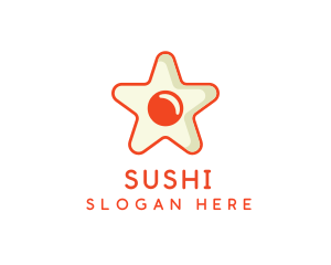 Orange Star Egg logo design