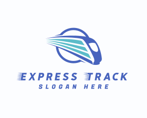 Train - Bullet Fast Train logo design