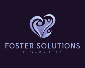 Foster - Family Parenting Charity logo design