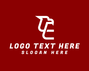 League - Falcon Team Letter E logo design