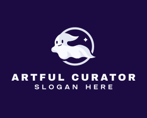 Cute Ghost Spooky Logo