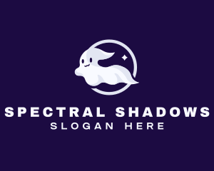 Cute Ghost Spooky logo design