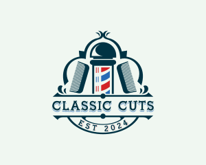 Barber Comb Grooming logo design