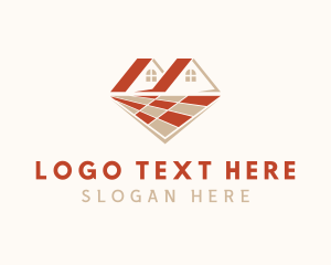 Flooring - Property Developer Roof logo design