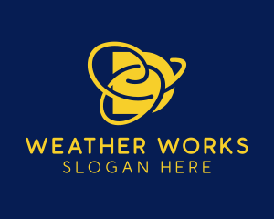 Meteorology - Twister Weather App Letter logo design
