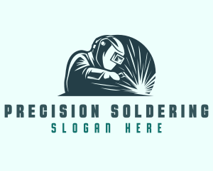 Soldering - Metal Welding Fabricator logo design