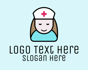 Female - Clinic Nurse Healthcare logo design
