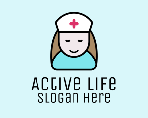 Clinic Nurse Healthcare logo design