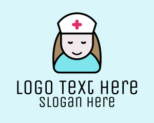 Clinic Nurse Healthcare Logo