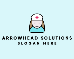 Clinic Nurse Healthcare logo design