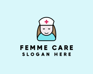 Clinic Nurse Healthcare logo design