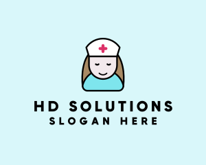 Clinic Nurse Healthcare logo design