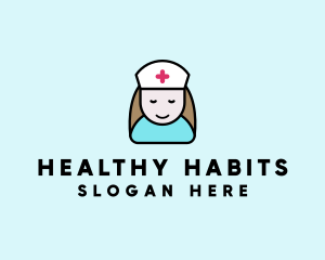 Clinic Nurse Healthcare logo design