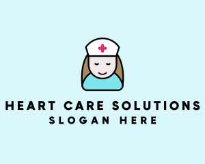 Clinic Nurse Healthcare logo design