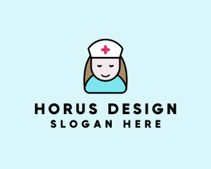 Clinic Nurse Healthcare logo design