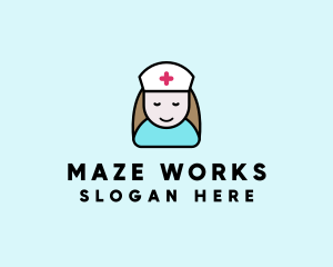 Clinic Nurse Healthcare logo design