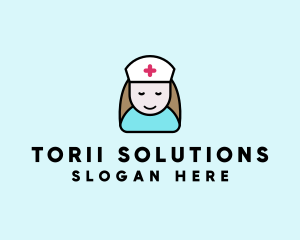 Clinic Nurse Healthcare logo design