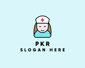 Clinic Nurse Healthcare logo design