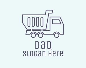 Minimalist Dump Truck  Logo
