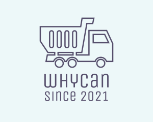 Contractor - Minimalist Dump Truck logo design