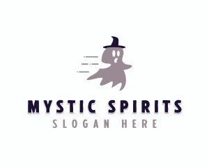 Ghost Spooky Witch logo design