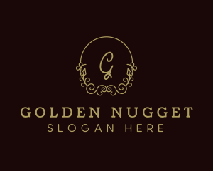 Gold Wreath Boutique logo design