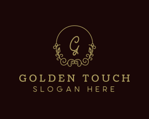 Gold Wreath Boutique logo design