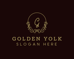 Gold Wreath Boutique logo design