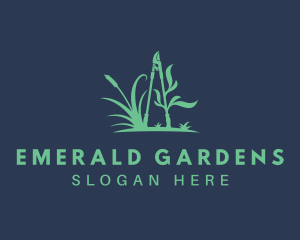 Grass Loppers Gardener logo design