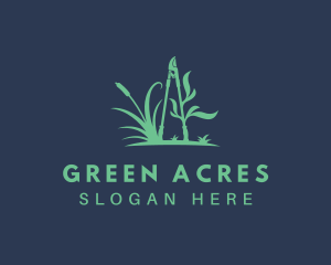 Grass - Grass Loppers Gardener logo design