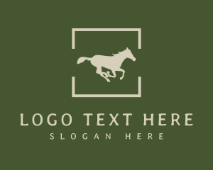 Barn - Minimalist Silhouette Horse logo design