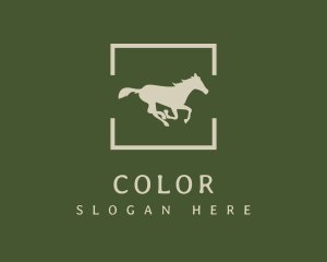 Jockey - Minimalist Silhouette Horse logo design