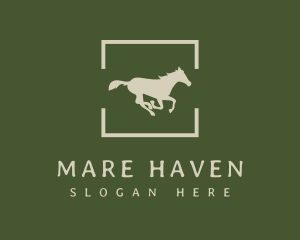 Mare - Minimalist Silhouette Horse logo design