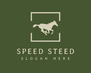 Racehorse - Minimalist Silhouette Horse logo design