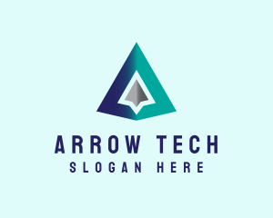 Business Arrow Letter A logo design