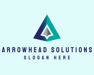 Business Arrow Letter A logo design