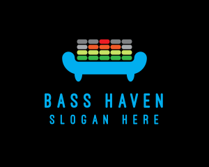 Bass - DJ Equalizer Lounge logo design