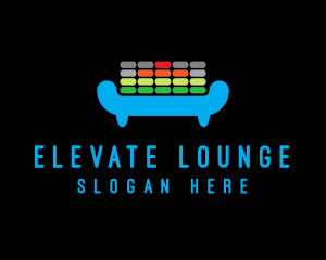 Lounge - DJ Equalizer Lounge logo design