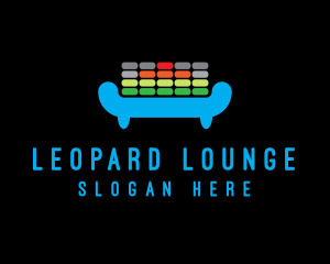 DJ Equalizer Lounge logo design
